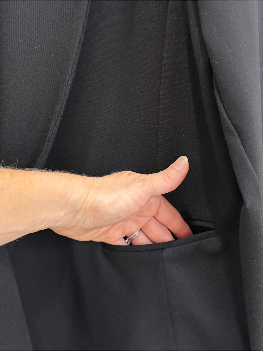 Ripley Rader Oversized Ponte Blazer, black, size 4 - Picture 8 of 14
